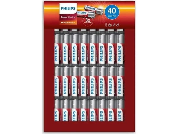 Philips LR6P40FP/10 husholdningsbatteri engangsbatteri AA alkalisk (Phil-LR6P40FP/10)