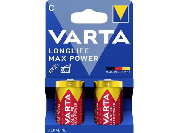 Varta 04714 101 422, LR14, Alkalinsk, 1,5 V, 2 stykker, Rød, Gult, Tyskland