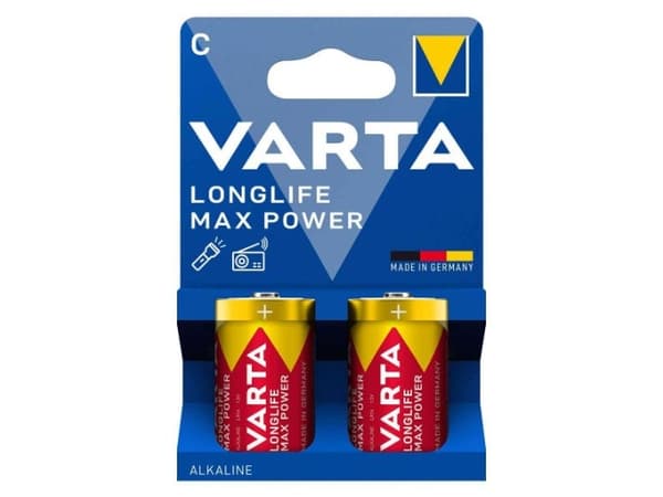 Varta 04714 101 422, LR14, Alkalinsk, 1,5 V, 2 stykker, Rød, Gult, Tyskland