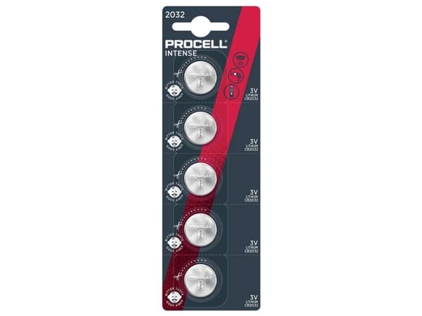 PROCELL Knapcellebatteri CR 2032 3 V 5 stk Lithium Procell Intense
