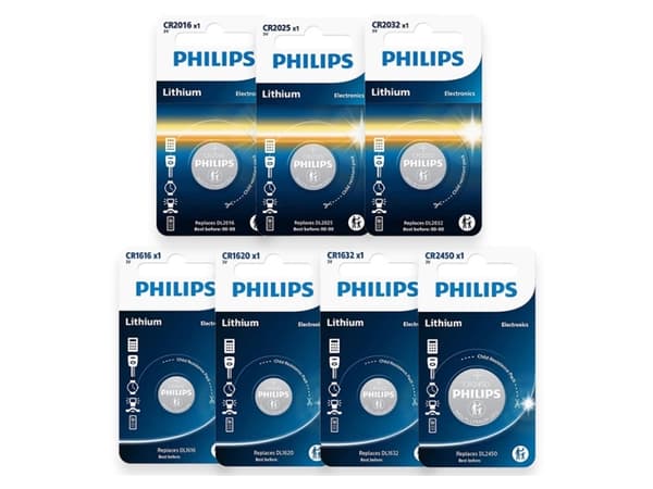 Philips knappcellspaket