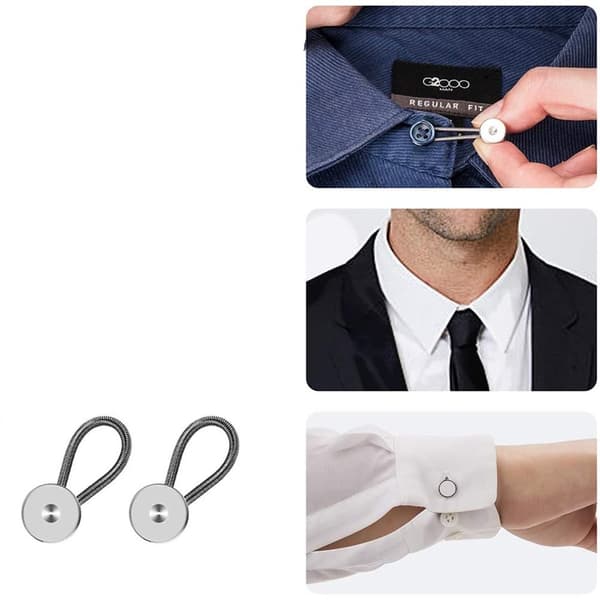 2 Pack Buttonin vyötärönpidennys farkkuihin – ei ompeluhousujen jatkopainiketta