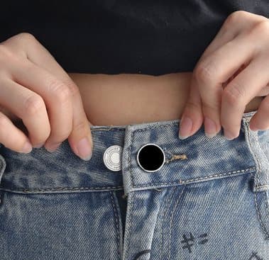 2 Pack Buttonin vyötärönpidennys farkkuihin – ei ompeluhousujen jatkopainiketta
