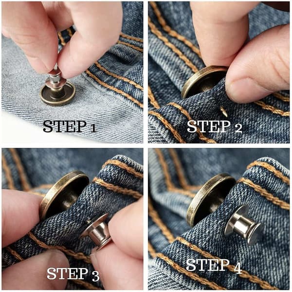 INF Jeansknapper 10-pak Model 1