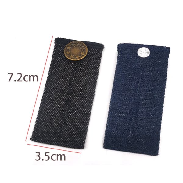 Vyötärön pidennysnapin pidennys farkkuihin 4 kpl  72x35x3 mm