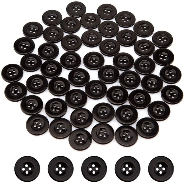 INF Resin syning knapper runde 4 huller 50-stykke