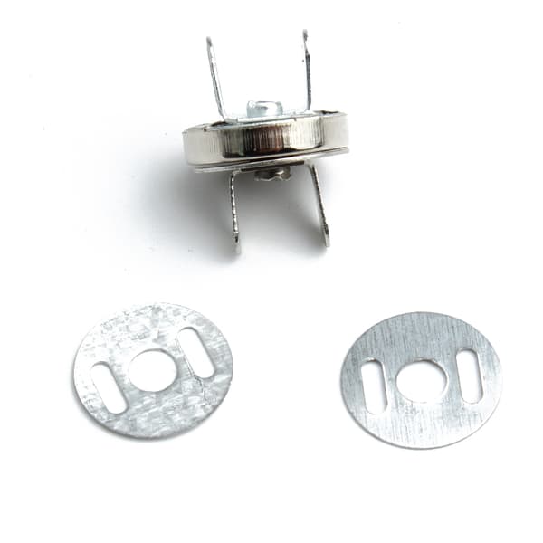 INF Antikke magnetiske poseknapper i messing, 18 mm (pakke med 10)