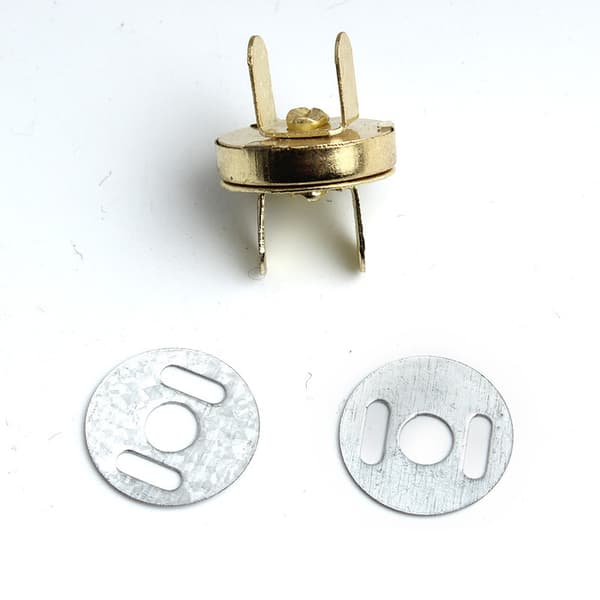 INF Antiikki messinkiset magneettipussin napit, 18mm (10 kpl pakkaus)