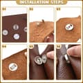 Pikkukuva 3 / 4: INF Antiikki messinkiset magneettipussin napit, 18mm (10 kpl pakkaus)
