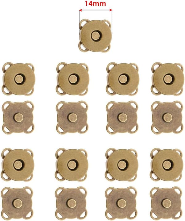 INF Magnetiska snäppfästen för sömnad, 18 mm (paket med 10)