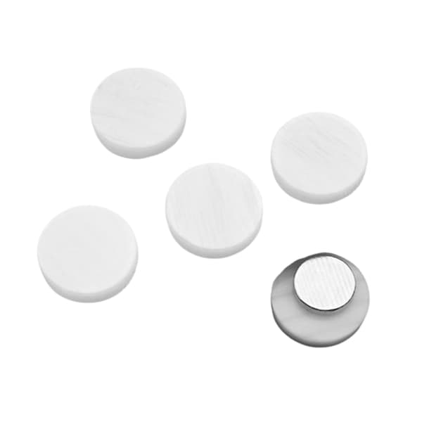 INF 5-pak hvid magnetisk knap circle