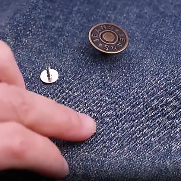 Jeansknappar med skruvmejsel - 10 st
