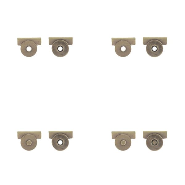 INF 8-pak lærredstaske magnetisk lukning, magnetiske låse uden syninger