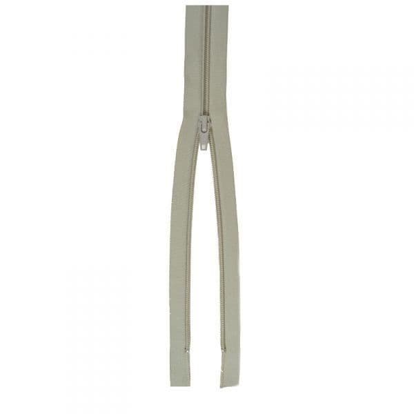 Separbar plastdragkedja 6 mm (Z52) - 60 cm 432 Ljusgrå