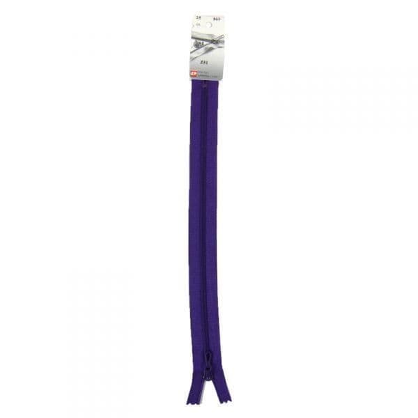 Ej separerbar plastdragkedja, fin (Z51) - 10 cm 869 Mörklila