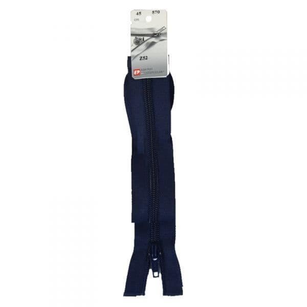 Separabel dragkedja - Prym - 45 cm - 6 mm - Spiralnylon - Mörkblå