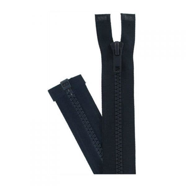 Separbar gjuten plastdragkedja 6 mm (Z54) - 40 cm 590 Mörk marinblå