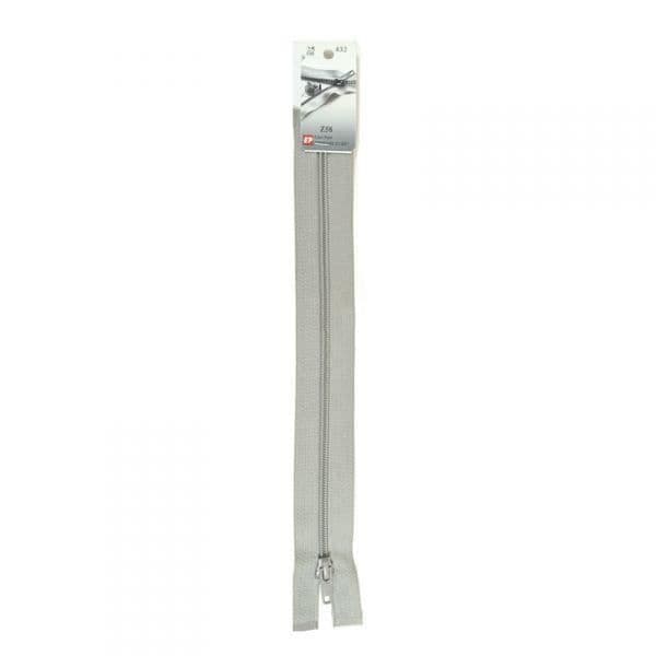 Separbar plastdragkedja 5 mm (Z58) - 25 cm 432 Ljusgrå