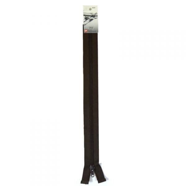Ej separerbar plastdragkedja, fin (Z51) - 10 cm 990 valnötskal