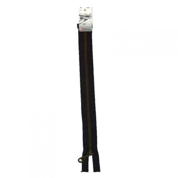 Separbar metalldragkedja (Z19) - 35 cm 460 Svart