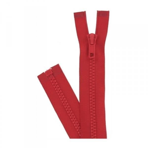Separbar gjuten plastdragkedja 6 mm (Z54) - 30 cm 850 Blodröd