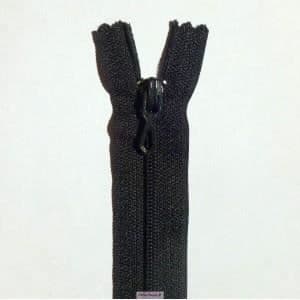 Svart dragkedja 18 cm Prestyl