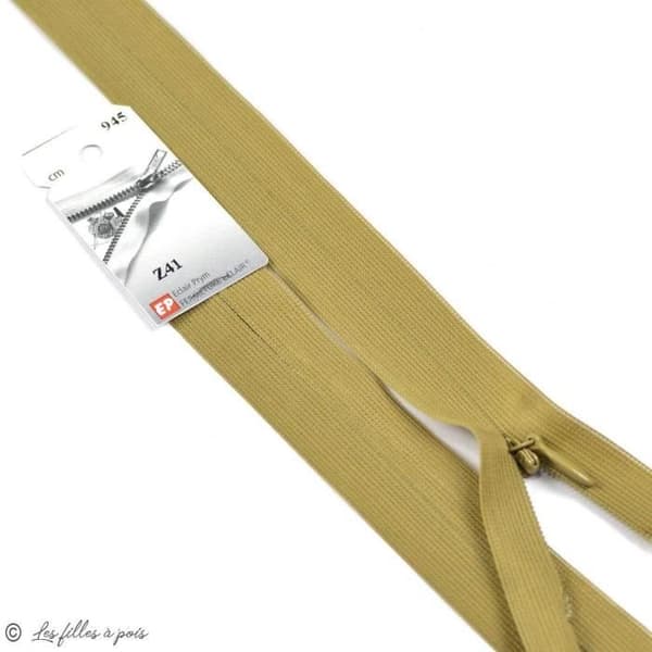 Invisible ® dragkedja - Oeko-Tex ® - Färg: Beige dragkedja längd: 60cm Dragkedja längd: 60cm