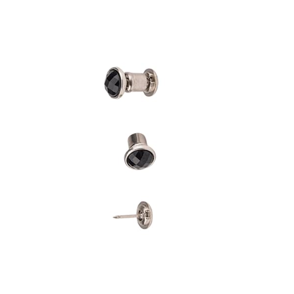 INF Usynlige Tryklåse, Flad Bagside Rhinestone Runde Knapper (10 stk.)
