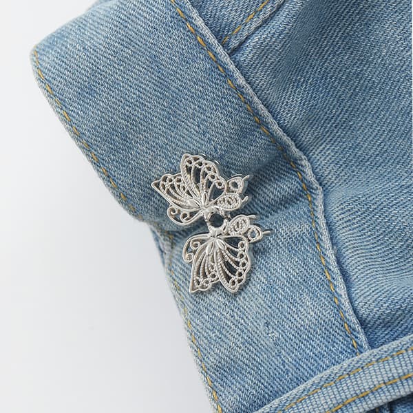 INF Rhinestone Wing Jeans Midjestrammer (5 par)