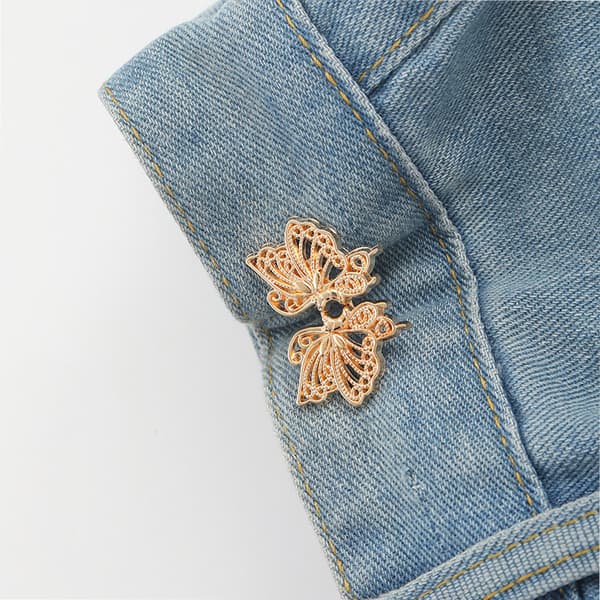 INF Rhinestone Wing Jeans Midjestrammer (5 par)