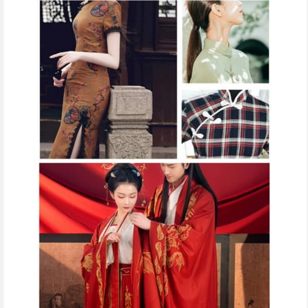 INF Klassiset Pipa Cheongsam -soljet - 10 kpl Vaaleanvioletti