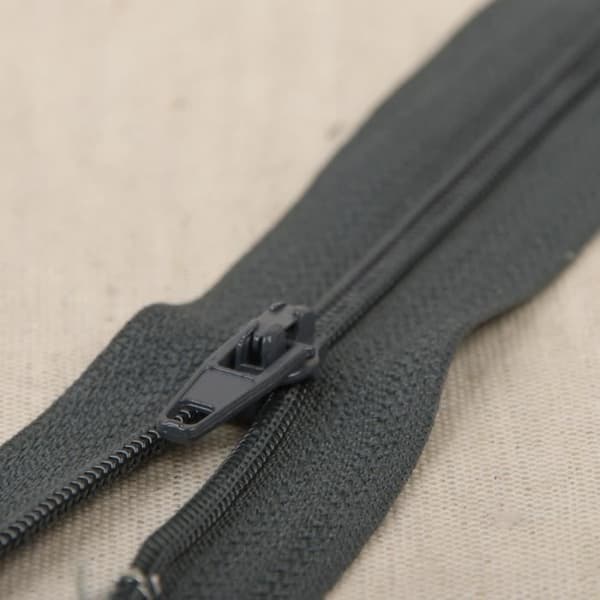 Dragkedja - MDC - N°2 - Grå - 12 cm - Polyester