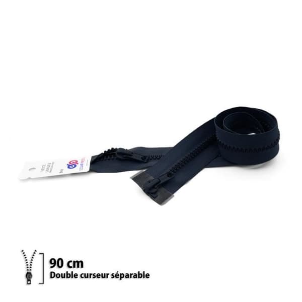Dragkedja Z68 - Separabel 6mm dubbeldragare - 90 cm