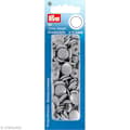 Miniatyrbild 1 av 2: Tryckknapp - PRYM - Rund 12,4 mm - Silvergrå - Förpackning om 30 st