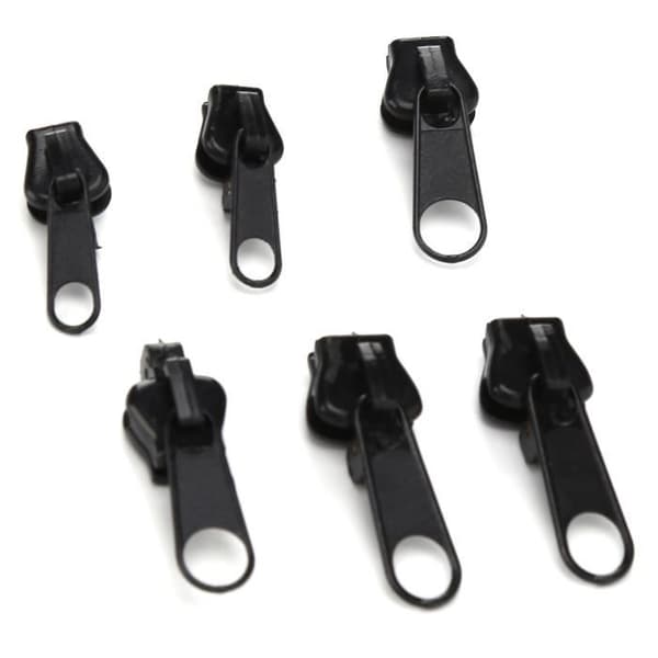 EJ.life Universal Zipper 12st Universal Dragkedja Head Repair Kit för gör-det-själv
