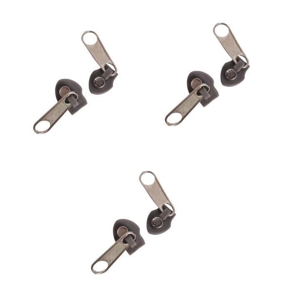 Dragkedjor - INF - Universellt utbyte - Paket om 6 - Svart färg - Enkel reparation
