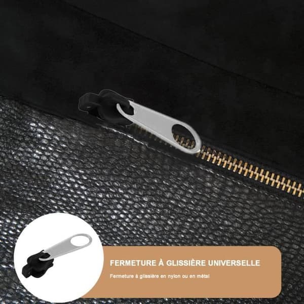 Dragkedja För Binder Klämma, Metallisk Dragkedja Reparationskit För Kläder, Väskor, Jackor, Tält, Bagage