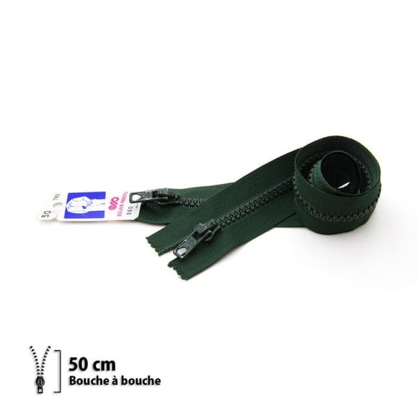 Z60 dragkedja - gjuten mun mot mun 6mm - 50 cm