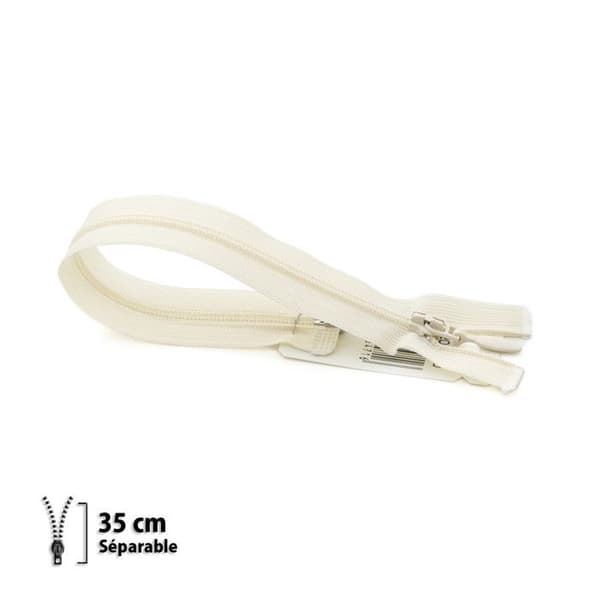 Dragkedja - Prym - Z45 - Separabel 4mm - 35 cm - Färg écru