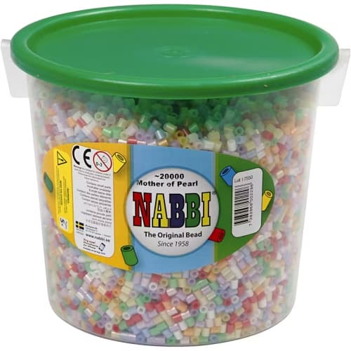 Nabbipärlor mix färger 20000/fp