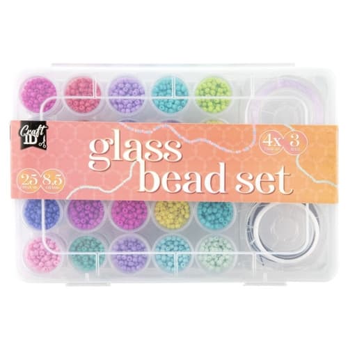 Craft ID - Glass bead mix, 25 colours (CR1406/GE)