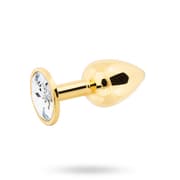 Metal Plug Small - Gold/Clear