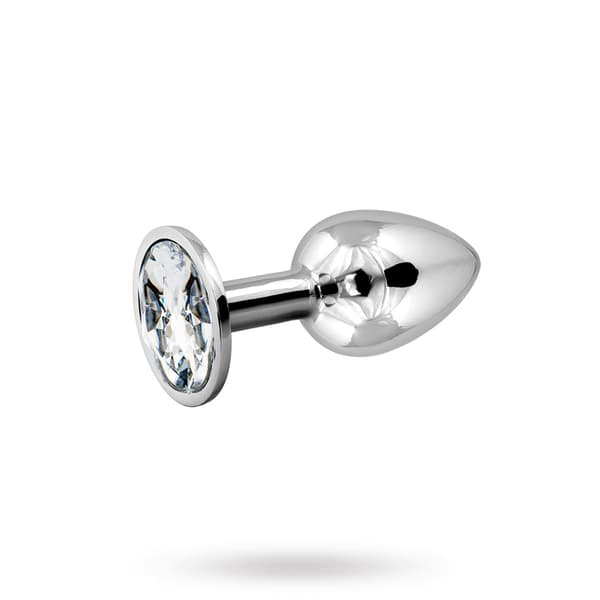 Metal Plug Small - Silver/Clear
