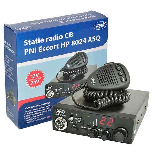 Pni Escort Hp 8024 Cb Radio Asema+hf11 Kuulokkeet Musta