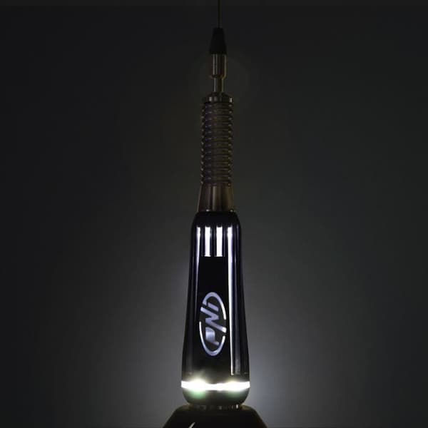 CB PNI LED 2000-antenn med SO-239-gänga, längd 90 cm, 26-28 MHz, 500 Watt, lyser under sändning