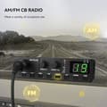 Miniatyrbild 2 av 6: Retevis MB62 Radio CB Mobil, Komplett Kit, Mini, med Antenn, AM/FM, VOX, EMG CH9/19, ASQ/SQ, Lätt att Använda, för Lastbilsförare