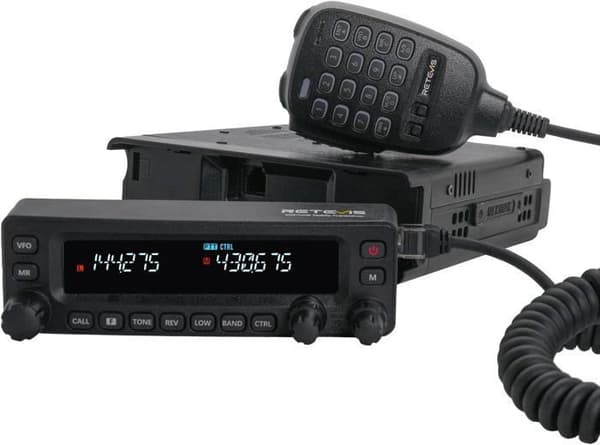 Retevis MA1 Radioamatör, CB Radio 50W med Avtagbar Kontrollpanel, Multiband Repeater, 2m/70cm/FM/AM, 800 Kanaler, för Lastbilar