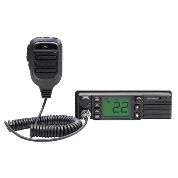 Radio CB PNI Escort HP 9500 multistandard, ASQ, VOX, Scan, 4W, AM-FM, 12V / 24V strömförsörjning, tändkontakt ingår
