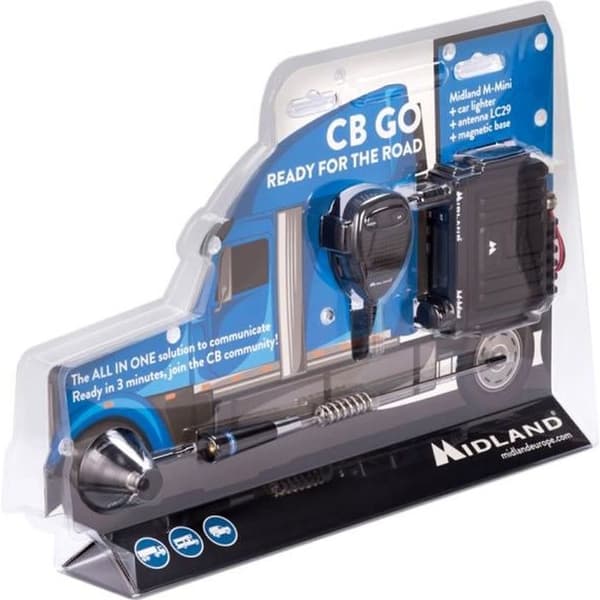 Kit CB-GO Midland CB Radio M-MINI + Antenn Midland LC29 Kod C1262.02