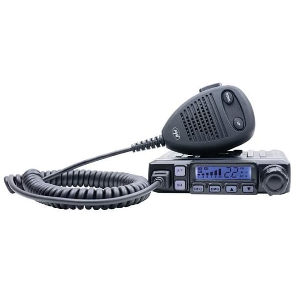 Radio CB PNI Escort HP 7120 ASQ, Gain RF, 4W, 12V och CB Extra 48 antenn med magnet ingår, 45 cm, SWR 1.0